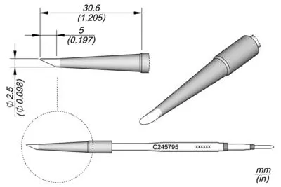 JBC C245-795 Bevel Cartridge