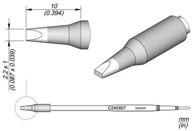 JBC C245-807 Chisel Cartridge