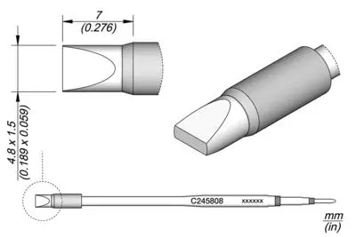 JBC C245-808 Chisel Cartridge