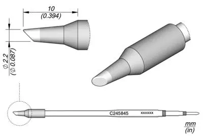 JBC C245-845 Bevel Cartridge