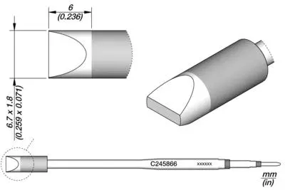 JBC C245-866 Chisel Cartridge