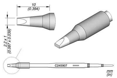 JBC C245-907 Chisel Cartridge