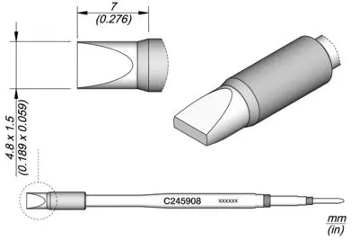 JBC C245-908 Chisel Cartridge