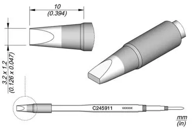 JBC C245-911 Chisel Cartridge