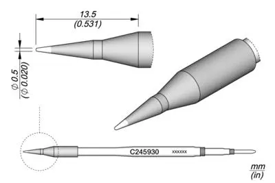 JBC C245-930 Conical Cartridge