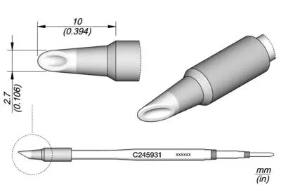 JBC C245-931 Mini Spoon Cartridge