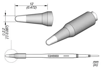 JBC C245-933 Conical Cartridge