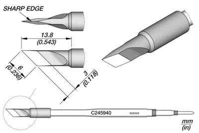 JBC C245-940 Knife Cartridge