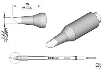 JBC C245-945 Bevel Cartridge