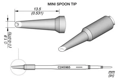 JBC C245-965 Mini Spoon Cartridge