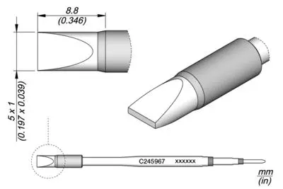 JBC C245-967 Chisel Cartridge