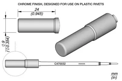 JBC C470-032 Heat Staking Cartridge