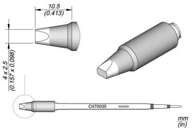 JBC C470-035 Chisel Cartridge