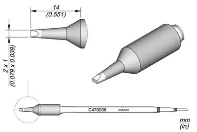 JBC C470-036 Chisel Cartridge