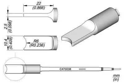 JBC C470-038 Pin / Connector Cartridge