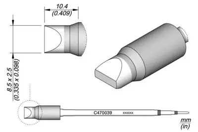 JBC C470-039 Chisel Cartridge