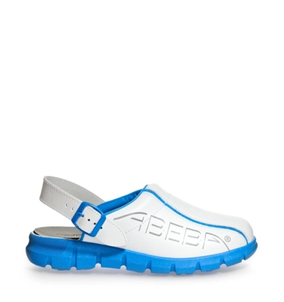 Abeba Dynamic OB SRC white/blue clogs 7312