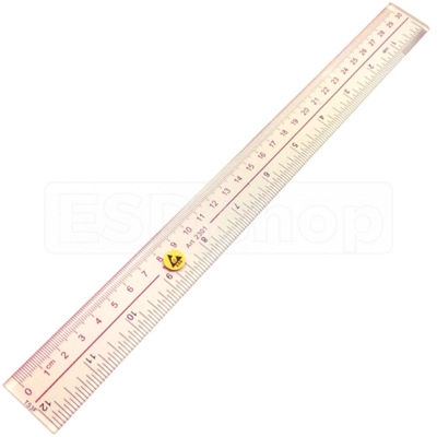 ESD Ruler, transparent, 30cm