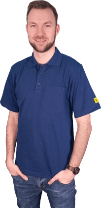 ESD polo shirt for gentleman