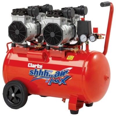 Clarke Shh Air Max 50/350,Quiet Run Compressor,50L