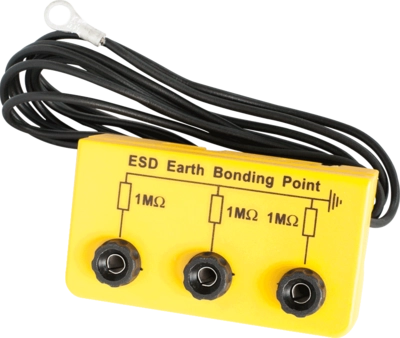 Earth bonding box, 3x banana sockets