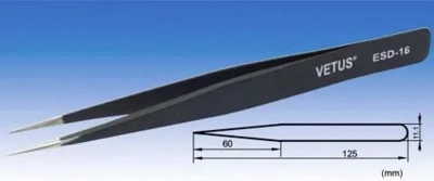 Vetus Tweezers ESD-16